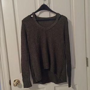 American eagle navy green/army green sweater